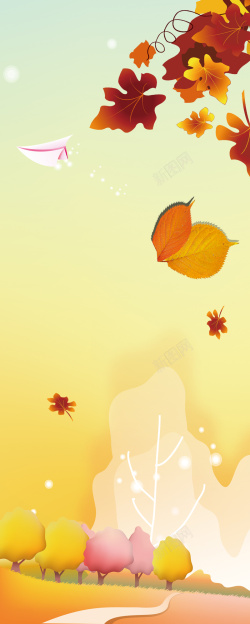 秋季实惠秋之韵海报背景素材高清图片