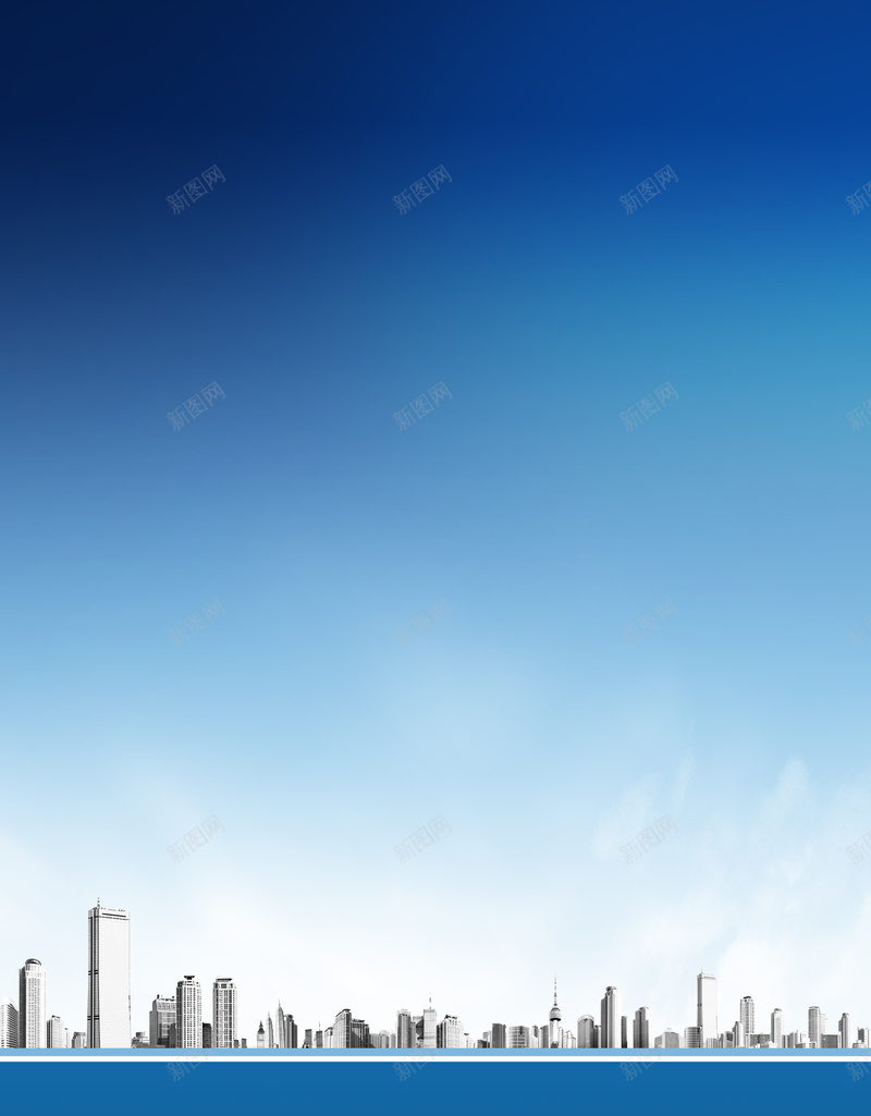 城市上空的背景图jpg设计背景_新图网 https://ixintu.com 城市 高楼 建筑 蓝天 科技 科幻 商务