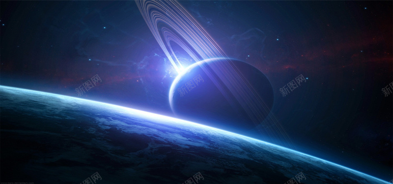 宇宙中的星球背景jpg设计背景_新图网 https://ixintu.com 摄影 科技 自然 星球 学术 宇宙 海报banner 科技感 科技风 高科技 风景