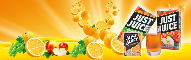 橙子葡萄苹果果汁利乐包装背景