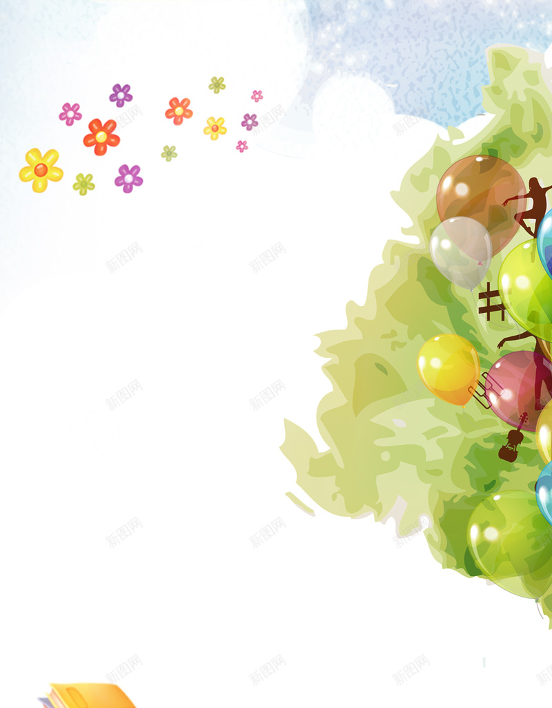 童年的梦H5背景jpg设计背景_新图网 https://ixintu.com 卡通 彩色 梦想 童年 花卉 H5背景 H5 h5 童趣 手绘