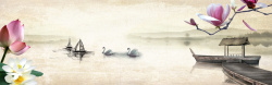 水墨舟中国风高清图片