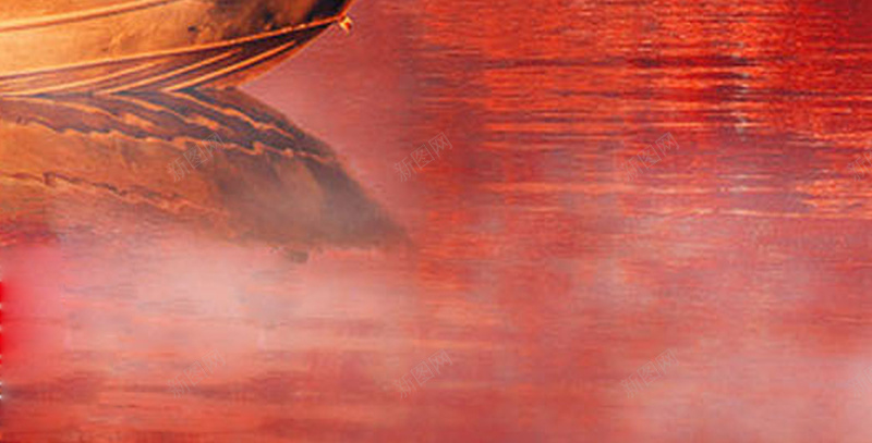 秋季红色枫树林风景jpg设计背景_新图网 https://ixintu.com 湖水 船 意境 枫树林 风景 秋季 温暖