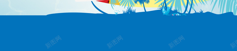 夏令营海报背景素材psd设计背景_新图网 https://ixintu.com 夏令营海报 夏令营 儿童 卡通 照片 相框 辅导学校 英语培训 椰子树 蓝色背景 招生 海报设计 广