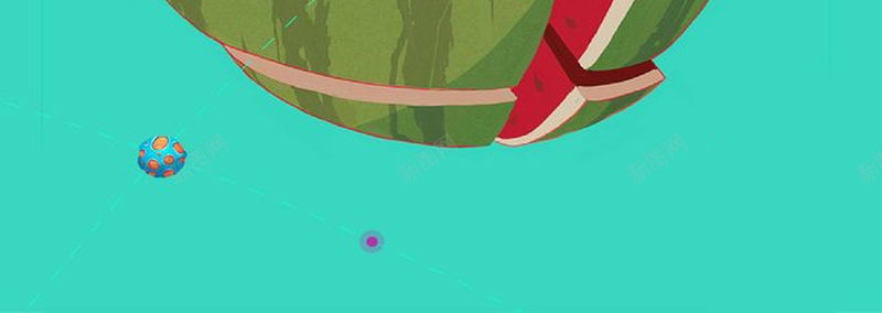 清凉夏季海报设计psd设计背景_新图网 https://ixintu.com 创意 夏季 度假 清凉 西瓜 游乐 饮料 音乐