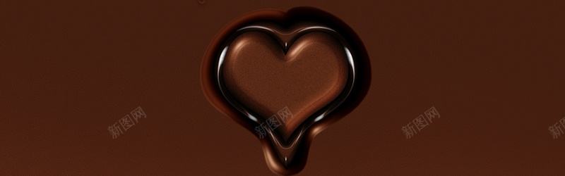 精致巧克力背景psd设计背景_新图网 https://ixintu.com 奶油 食品 海报banner 科技 科幻 心形的巧克力 商务