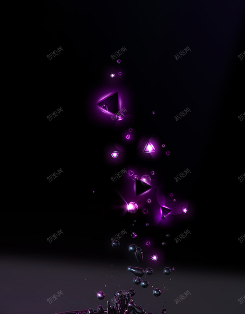 紫色几何H5背景素材jpg设计背景_新图网 https://ixintu.com 几何 水纹 神秘 紫色 黑色 H5 扁平 渐变