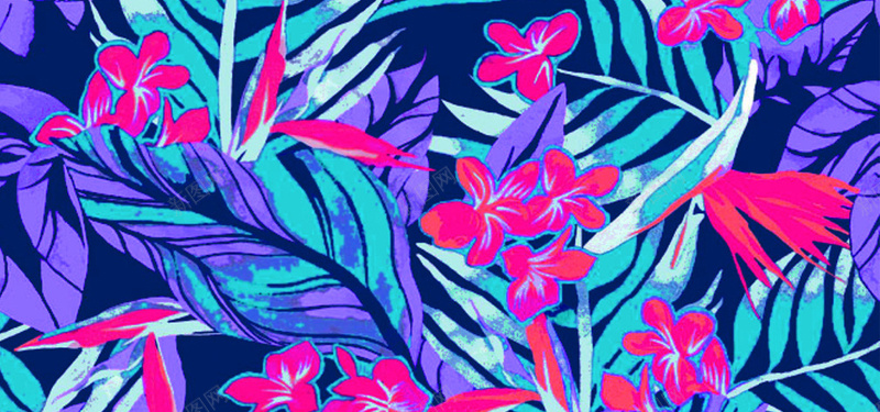 蓝色鲜艳花朵背景图jpg设计背景_新图网 https://ixintu.com 花朵 花卉 纹理 质感 鲜艳 彩色 海报banner