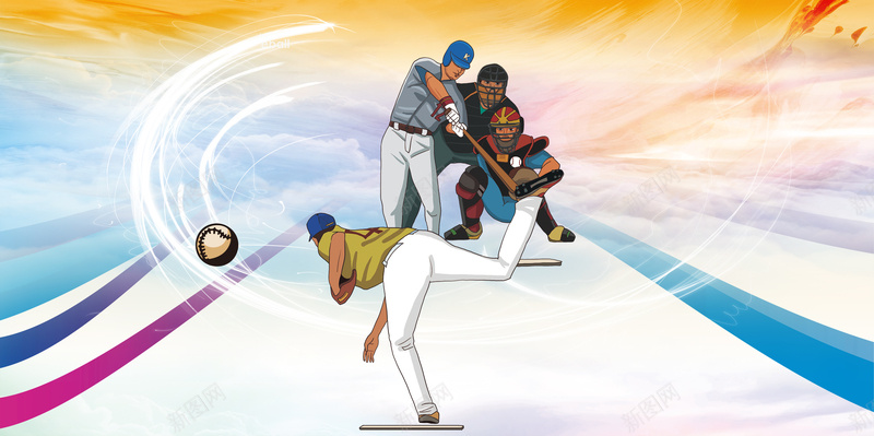 手绘运动员棒球训练招生海报背景素材psd设计背景_新图网 https://ixintu.com 手绘运动员 棒球比赛 棒球运动 棒球场 棒球 美国棒球 棒球训练班 夏季运动会 展板模板 海报背景 激动