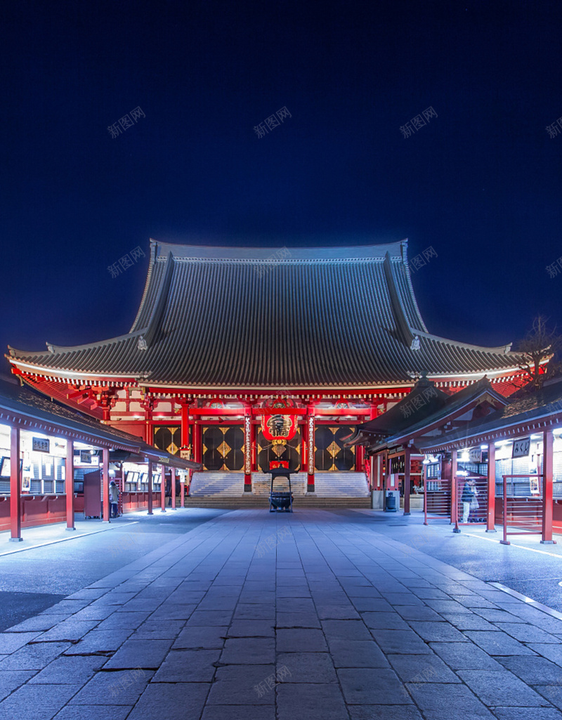 中国风古代建筑H5背景jpg设计背景_新图网 https://ixintu.com 夜晚 夜景 夜 美景 大气 H5背景 建筑 古代建筑