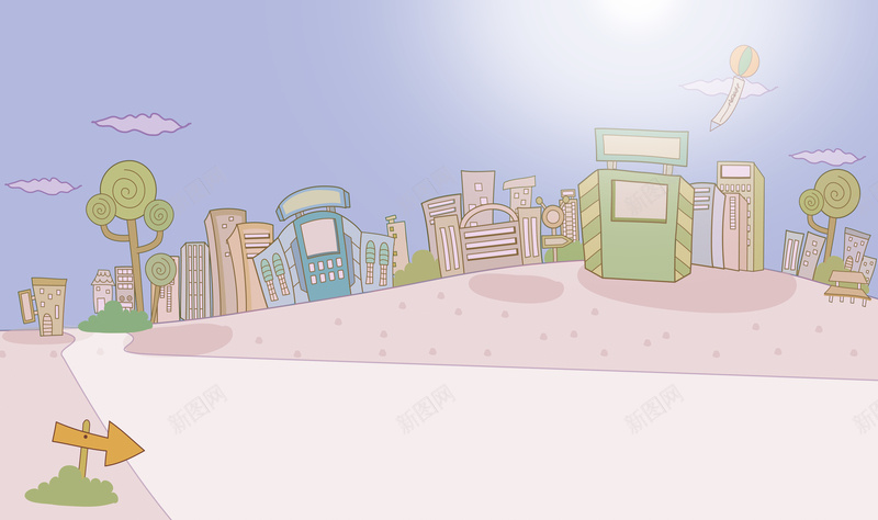 婚礼汽车租赁卡通场景背景素材psd设计背景_新图网 https://ixintu.com 卡通场景 婚礼卡通 婚礼海报 卡通 情侣 汽车海报 租赁素材 童趣 手绘