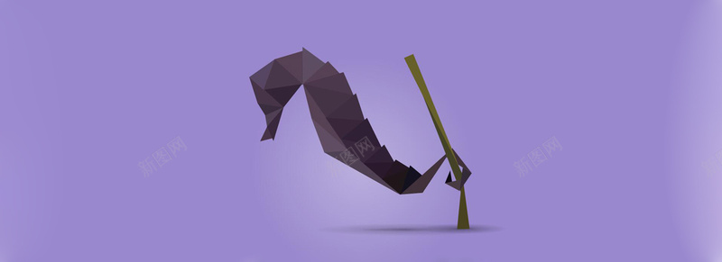 海马jpg设计背景_新图网 https://ixintu.com 海报banner 动物 卡通 童趣 紫色 手绘