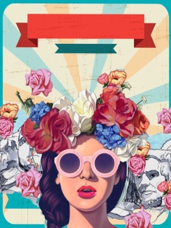 女生节宣传海报37女生节创意宣传海报背景模板高清图片