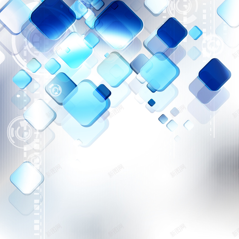 蓝色方块背景eps设计背景_新图网 https://ixintu.com 清新 科技 科技感 科技风 高科技 蓝色方块质感科技 质感 纹理