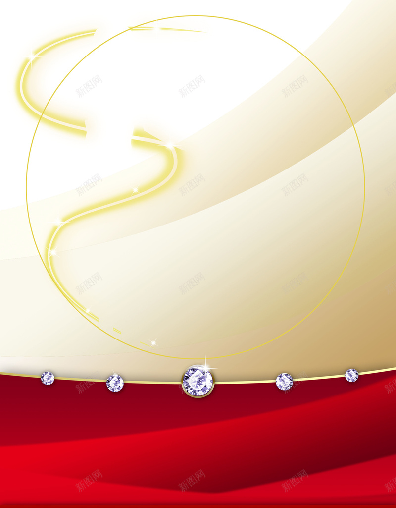 红白珠宝高端大气psd设计背景_新图网 https://ixintu.com 大气 珠宝 红白 钻石 高端 商务 白色 科技 科幻