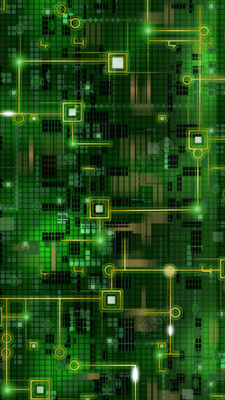 矩阵科技数字矩阵绿色科技数据h5素材背景高清图片