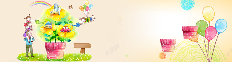 卡通背景psd设计背景_新图网 https://ixintu.com anner 卡通 可爱 淘宝 图书 banner 童书 海报 睡前故事 海报banner 童趣 手绘