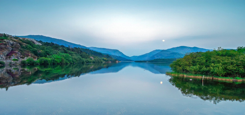 淘宝背景图jpg设计背景_新图网 https://ixintu.com 傍晚 青山绿水 海报banner 摄影 风景