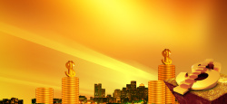 加拿大投资移民项目金融投资理财商务网页banner背景高清图片