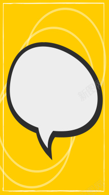 黄色对话框背景背景