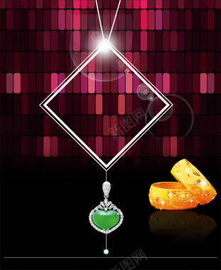 黄金珠宝开业海报背景素材背景