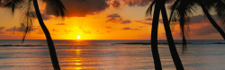 海边日落日出海滩背景高清图片