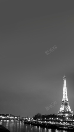 白色欧式建筑欧式建筑之巴黎H5背景高清图片