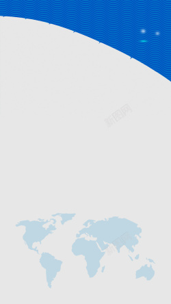 蓝色科技世界地图波浪纹理H5背景素材背景
