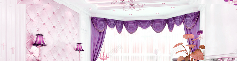 紫色时尚欧式家装背景
