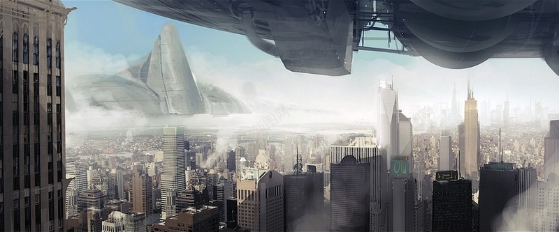 手绘未来城市背景jpg设计背景_新图网 https://ixintu.com 城市 手绘 未来 概念 科幻 都市 科技 海报 背景