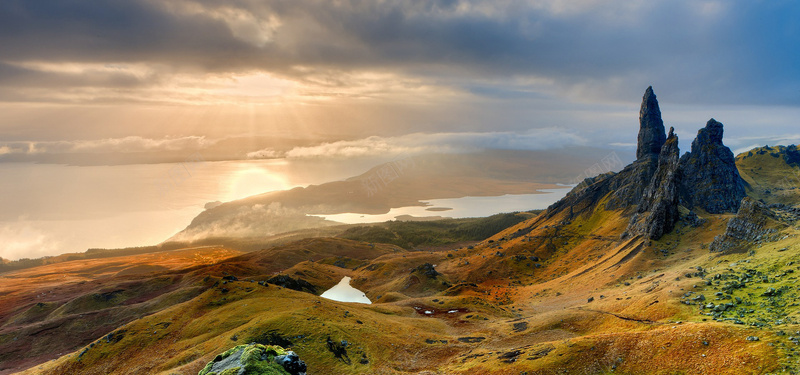 高地和岛屿jpg设计背景_新图网 https://ixintu.com 景观 苏格兰 上午 日出 海报banner 斯凯 老爸的 storr 高地和岛屿 摄影 风景