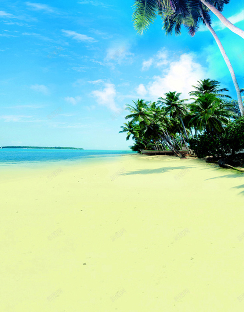 自然风景H5图jpg设计背景_新图网 https://ixintu.com 自然 风景 海边 蓝色 旅游 椰子树 自然风景H5素材 摄影
