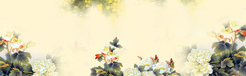 中国风花朵背景背景