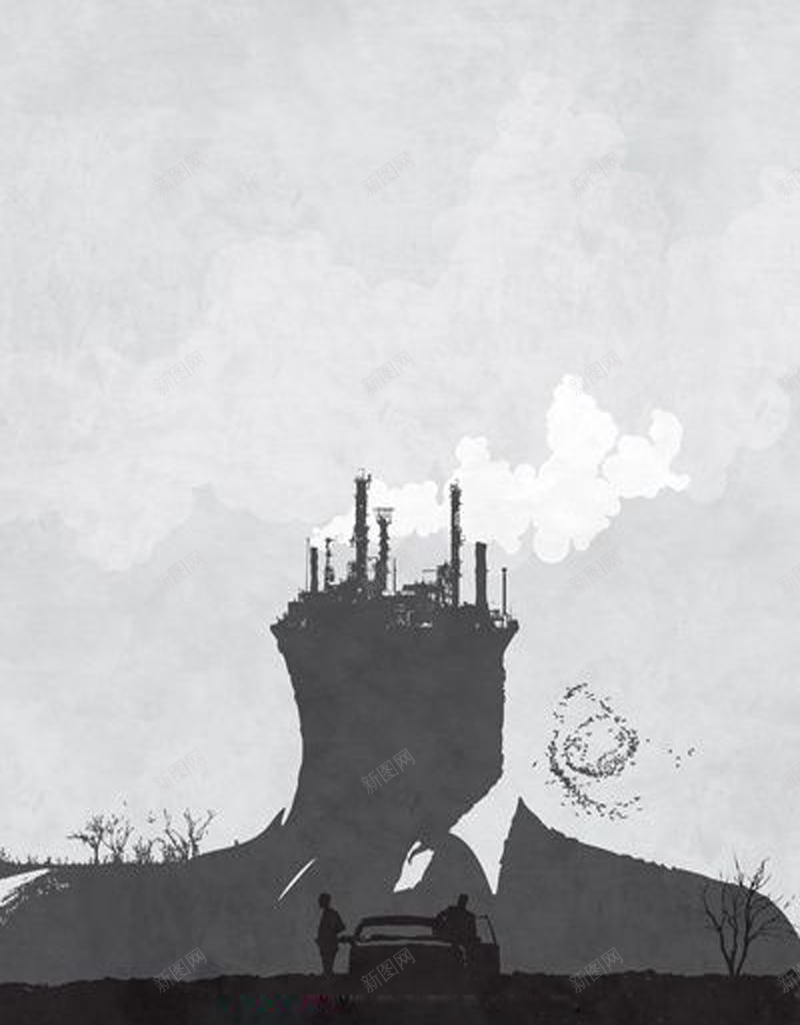 环境保护宣传海报设计psd设计背景_新图网 https://ixintu.com 保护 发展 工业 环境 生物 废弃 污染 工厂 烟雾 健康