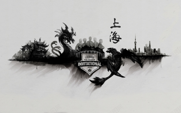 中国风国画背景海报背景