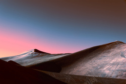 红色山脉大气天空旷野极光风景背景高清图片