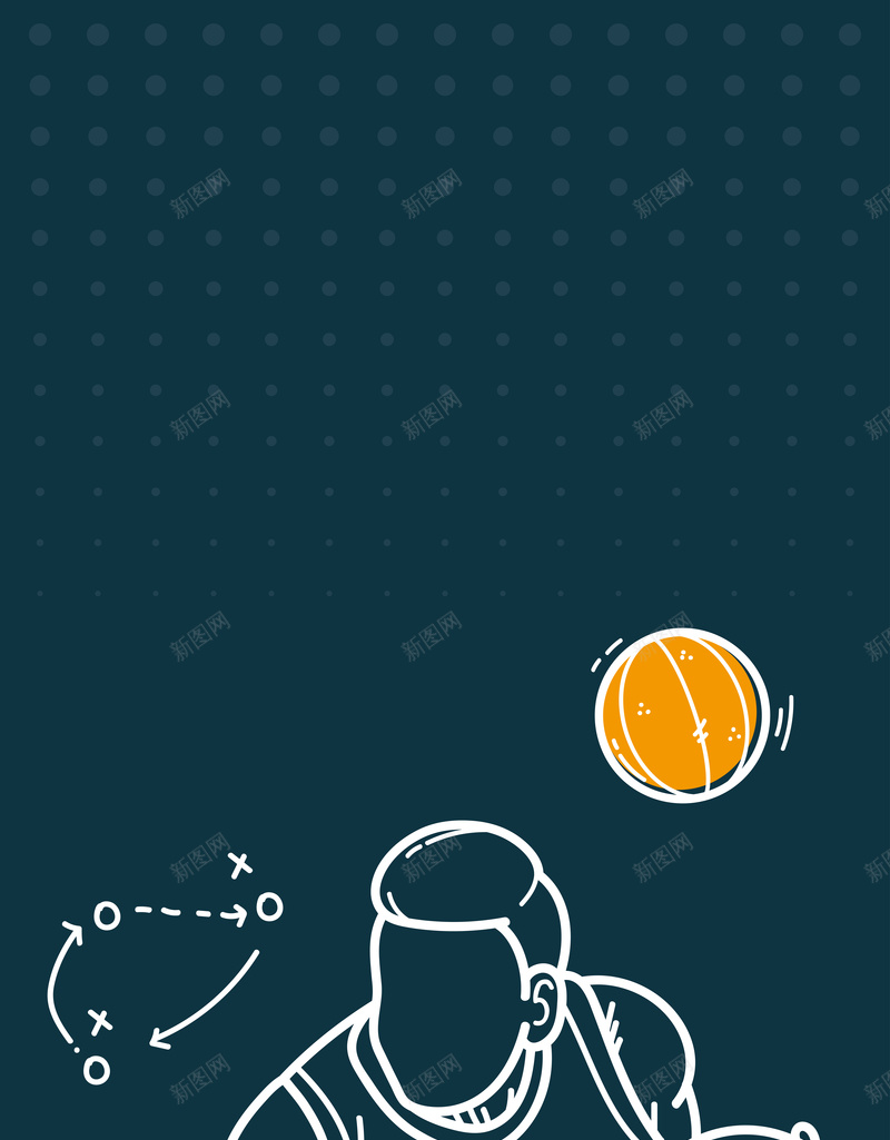 手绘卡通篮球球赛运动员海报背景素材eps设计背景_新图网 https://ixintu.com 运动员 卡通 手绘 球赛 篮球 海报 背景 素材