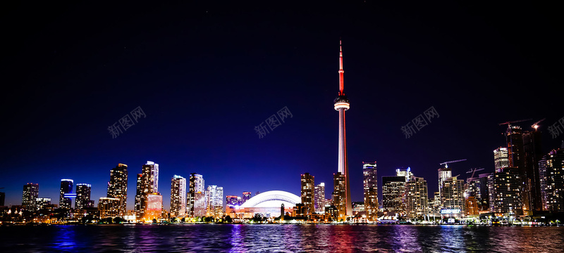 城市繁华夜景背景