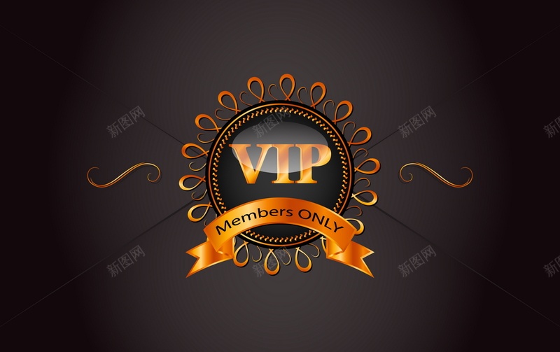VIP会员jpg设计背景_新图网 https://ixintu.com 会员 花边 VIP