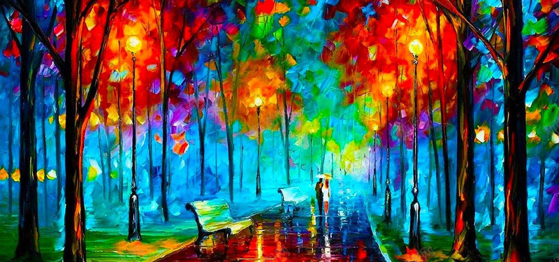 色彩艳丽手绘风景图jpg设计背景_新图网 https://ixintu.com 手绘 风景 艳丽 色彩 树林 海报banner 卡通 童趣