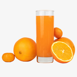 橙汁组合果汁素材