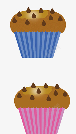 蛋糕甜品纸杯蓝色条纹png免抠素材_新图网 https://ixintu.com 蛋糕 甜品 纸杯 蓝色条纹 AI