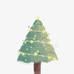 圣诞树发光元素png免抠素材_新图网 https://ixintu.com 圣诞树 松树 圣诞节 圣诞装饰