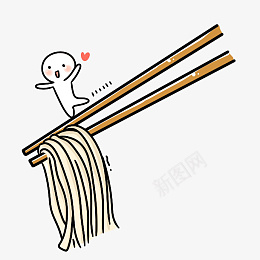 食物面条筷子png免抠素材_新图网 https://ixintu.com 食物 面条 筷子 卡通