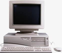 手绘电脑台式机计算机台式电脑素材