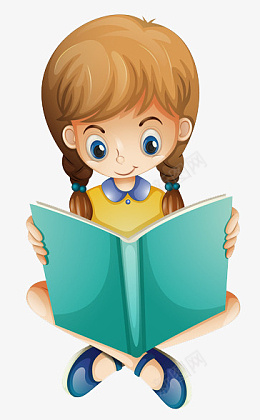 认真看书的小女生png免抠素材_新图网 https://ixintu.com 书本 小女生 看书的孩子 免扣