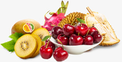水果采购新鲜水果樱桃火龙果高清图片