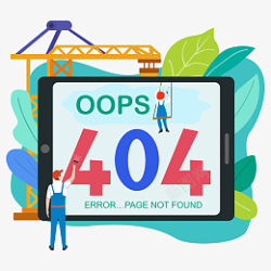 故障油漆工人404矢量图高清图片