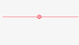 公众号分割线素材红色菱形箭头分割线图标
