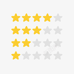 黄色星星考核评分png免抠素材_新图网 https://ixintu.com 星级评分 考核评分 评分系统 考核 评分